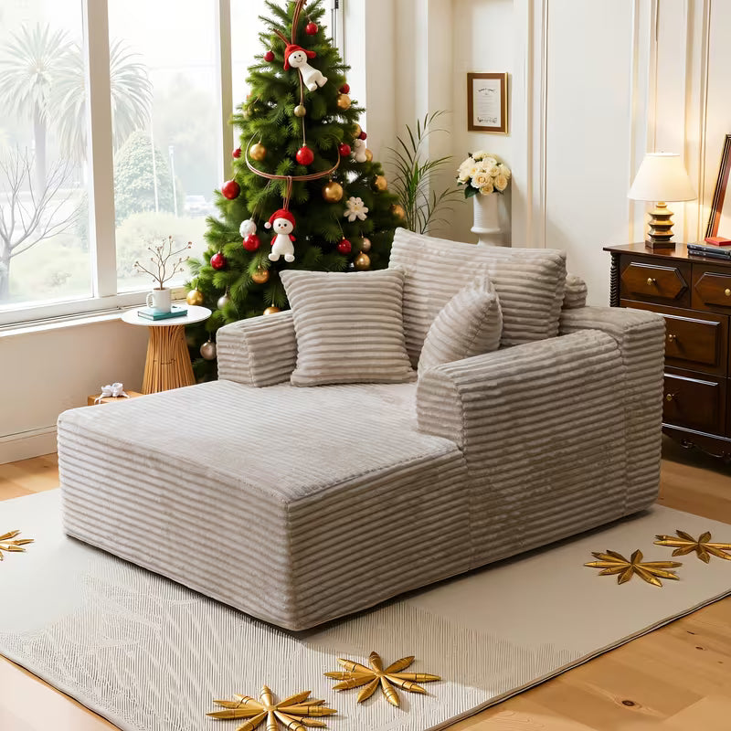 Sofá Cama Grande + 3 Almofadas de veludo